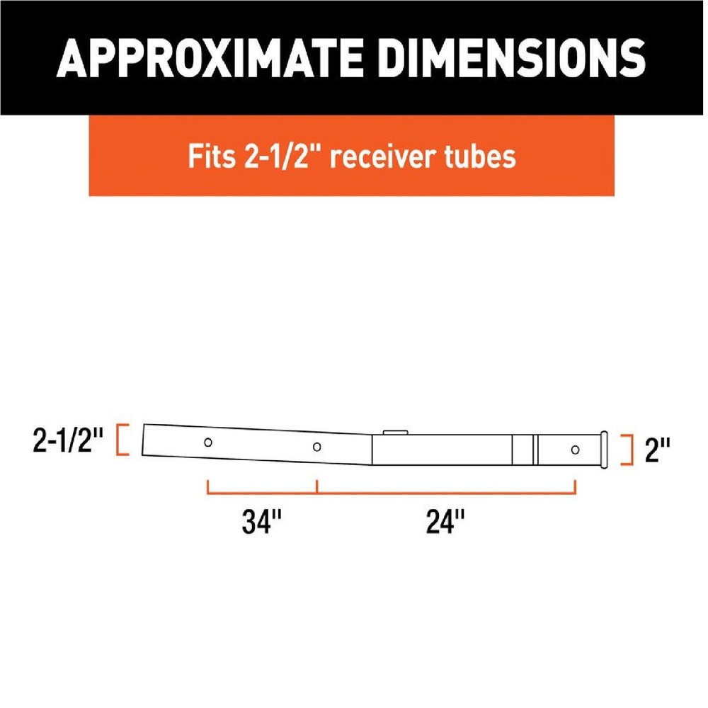 CURT 45048 RECEIVER ADAPTERS/EXTENDERS