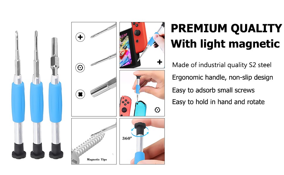 Professional Multi-Console Toolkit T6/T8 Torx + PH00 Phillips PS4/Xbox Console