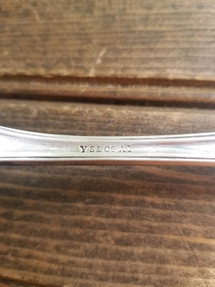 Silverplate Y S & Co Fish Serving Utensil / Fish Engraved Design