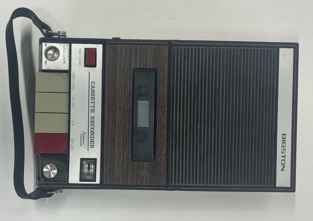 BIGSTON Tape Recorder Cassette Player Automatic Level Control UNTESTED