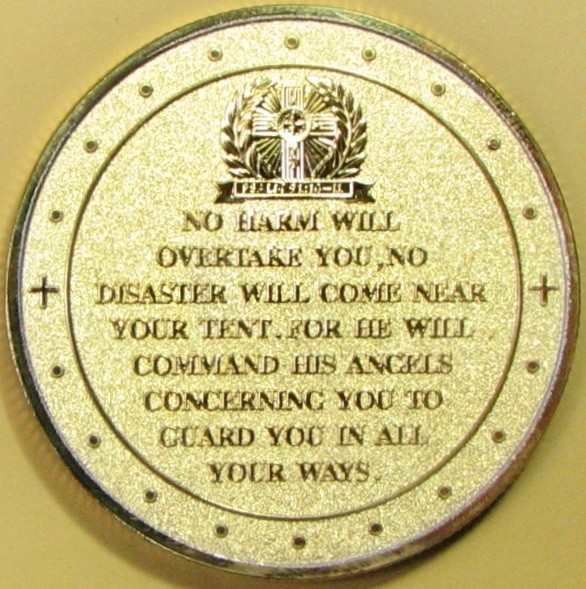 Michael, Archangel. Challenge Coin. Gold Tone. 88B.