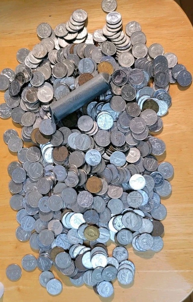 10 lbs. of Canada Five Cent Coins Dated Between 1922-2010