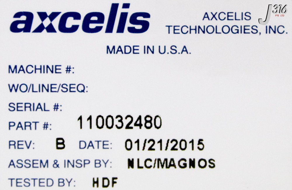 36909 AXCELIS HALL PROBE INTERFACE 110032480