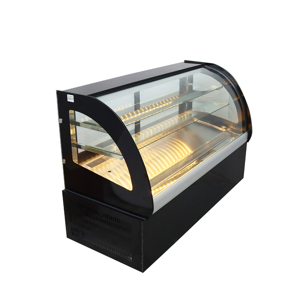 220V 47.2" Refrigerated Cake Display Cabinet Fruit Bakey Showcase 3-Layer New