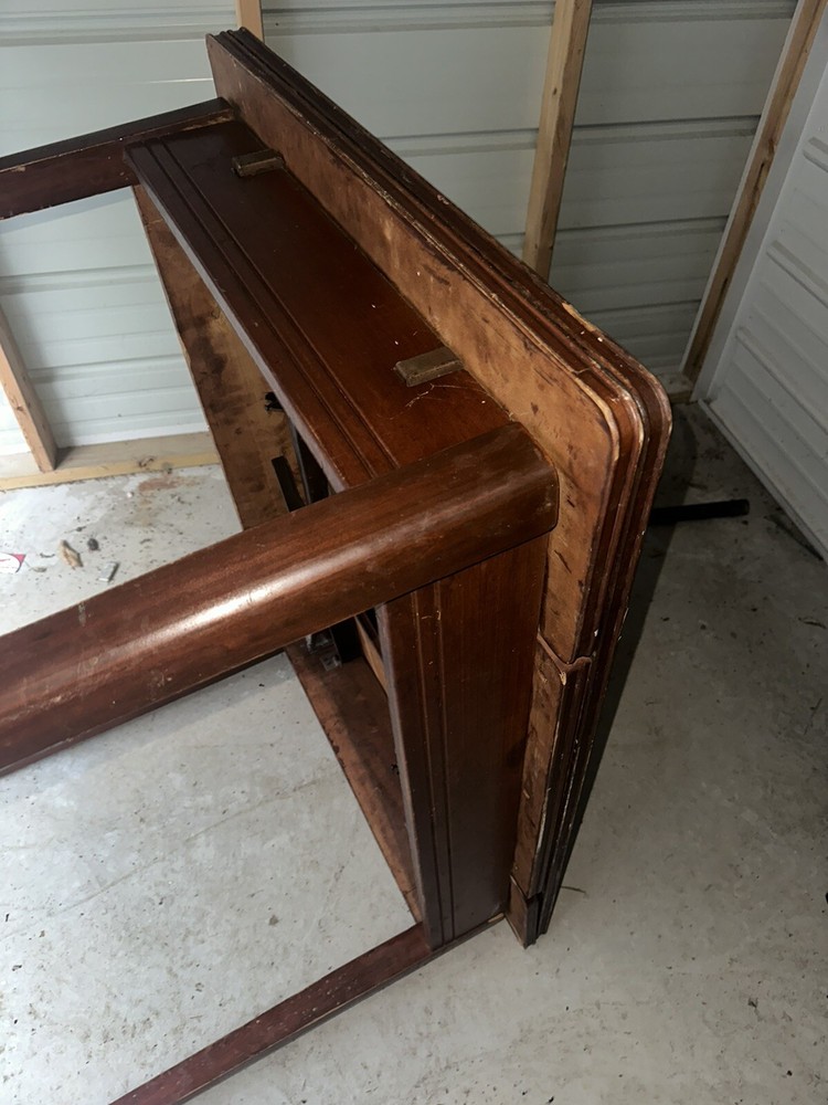 Vintage Draw Leaf Dining Table Amish Beautiful Wooden Pull Leaf Extension Table