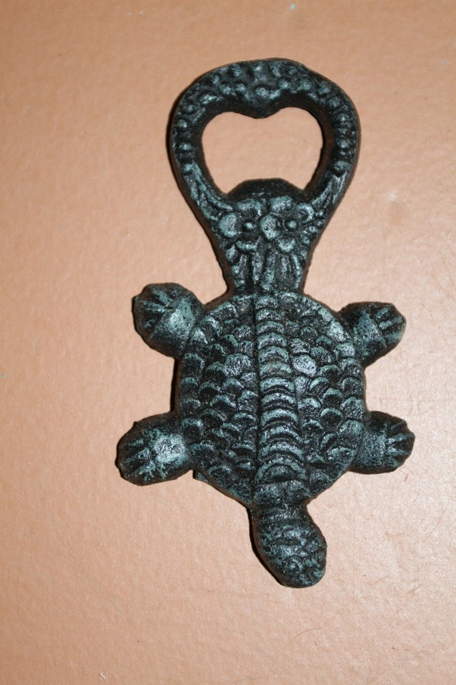 Sea Turtle Starfish Stocking Stuffers, Cast Iron Bottle Openers, DB