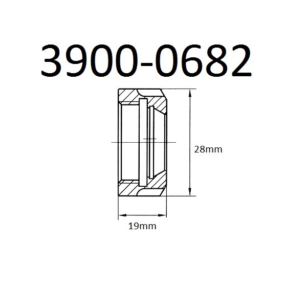 M-TYPE MINI ER20 COLLET CHUCK NUT (3900-0682)