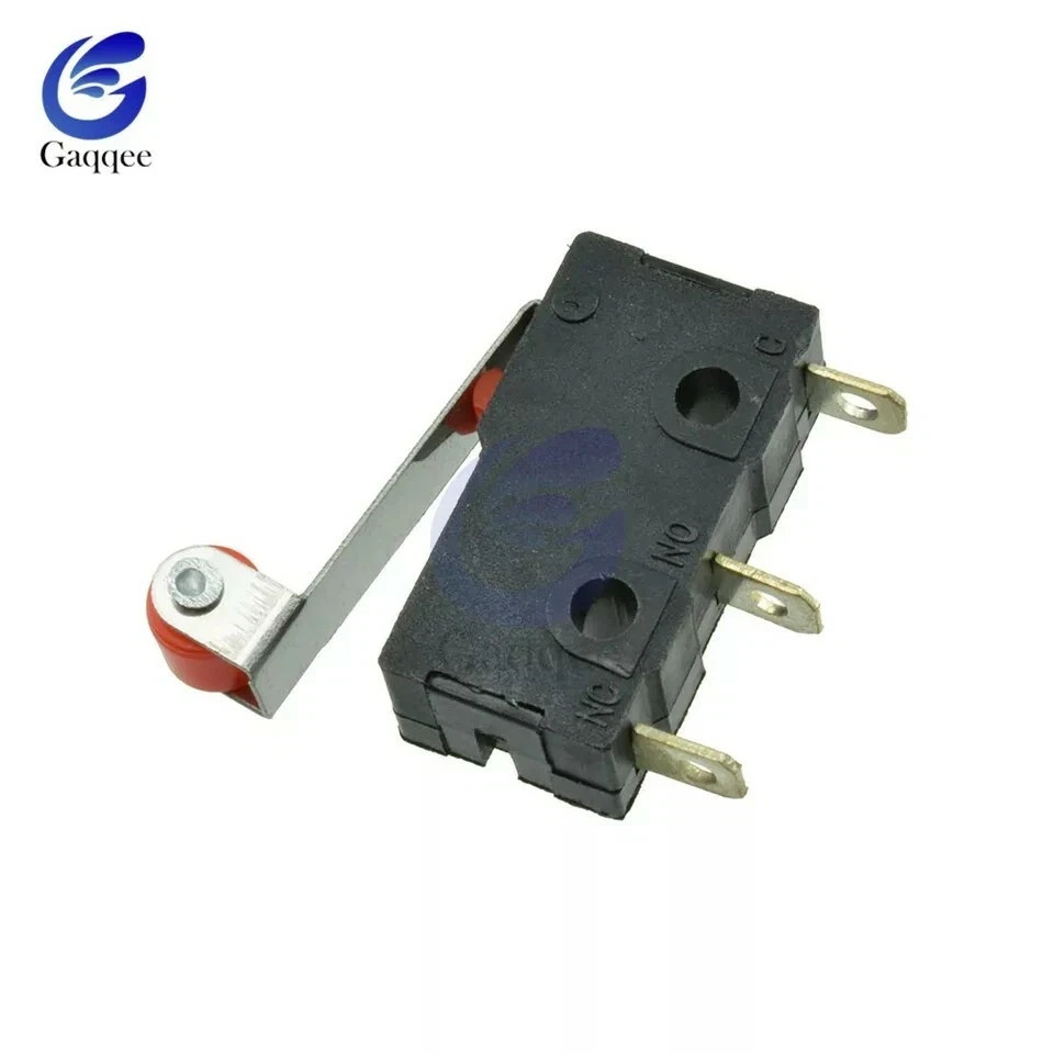 1 PC KW12-3 Micro Roller Lever Arm Normally Open Close Limit Switch Roller 5A