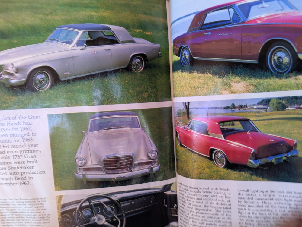Studebaker GT Hawk Collectable Automobile Magazine August 1988