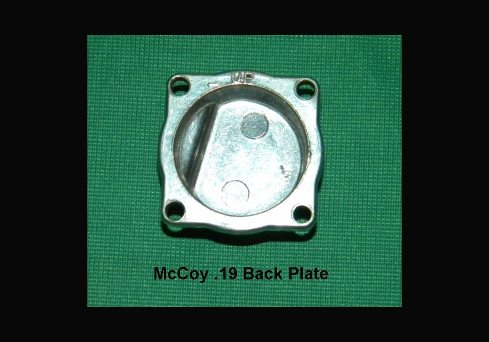 McCoy BACK PLATE for .19 engine New Open