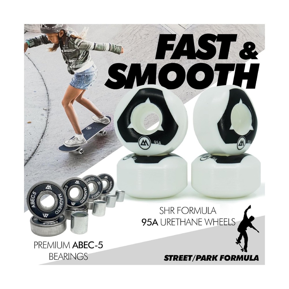 Magneto Complete Cruiser Starter Skateboard Ice Cream