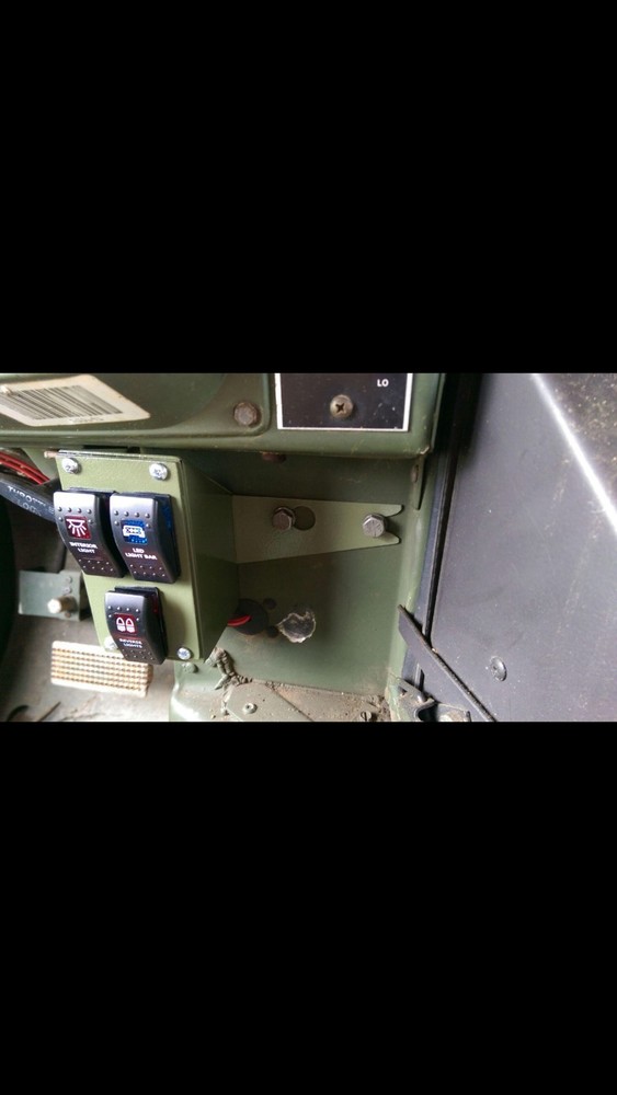 Lighted Rocker Switch Usb Plug -12v / 24v Panel Toggle Fits Military HUMVEE