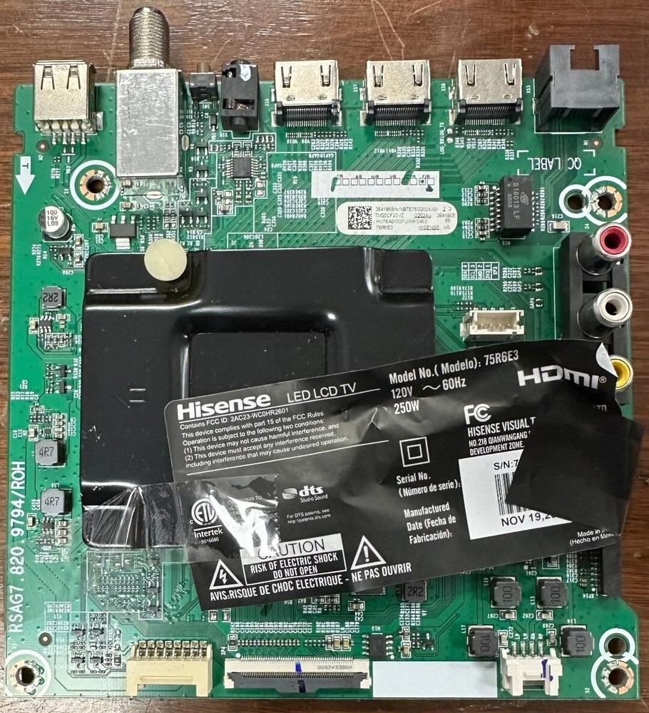Hisense 264185 Main Board 75R6E3