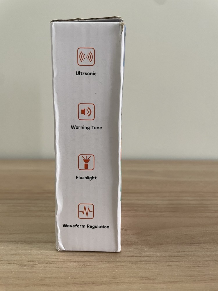 Ultrasonic Anti Barking Device with Warning Tone, Flashlight, Regulation