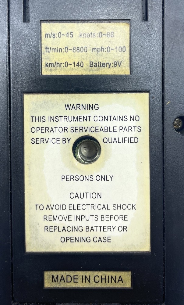 Smart Sensor Anemometer Air Flow Meter Intell Instruments Plus AR826+ Digital