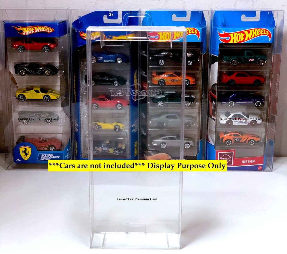 Guardtek Five Pack Protector Case Fits Hot Wheels (5 pcs)