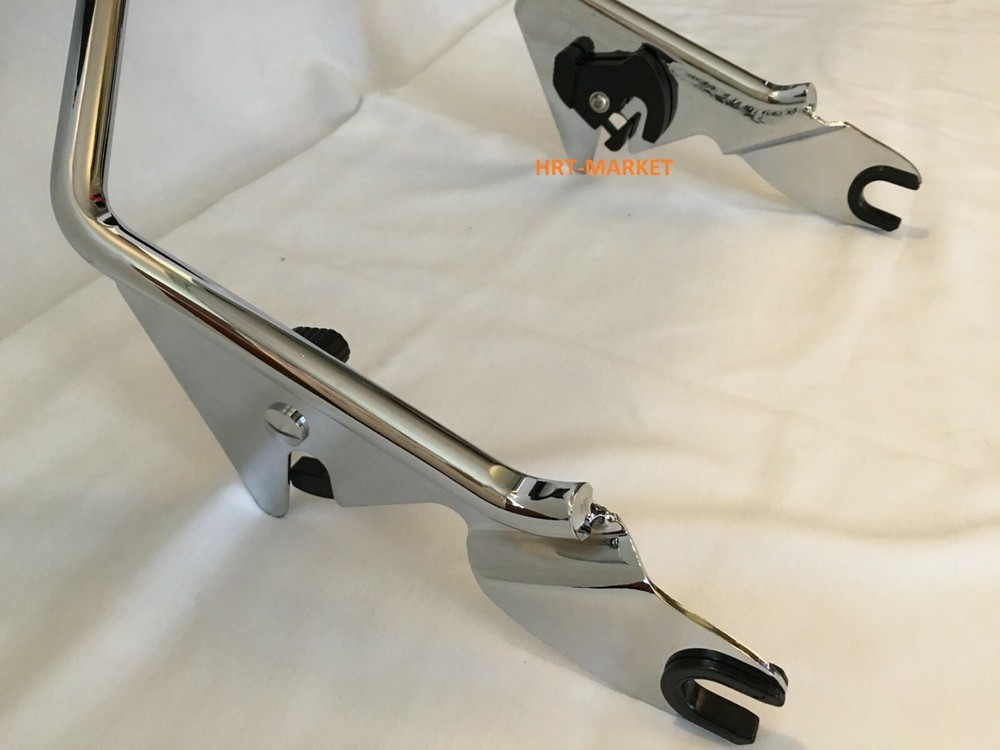 Sissy Bar Luggage Rack Quick Release Backrest Locking Kit For Harley Davidson HD