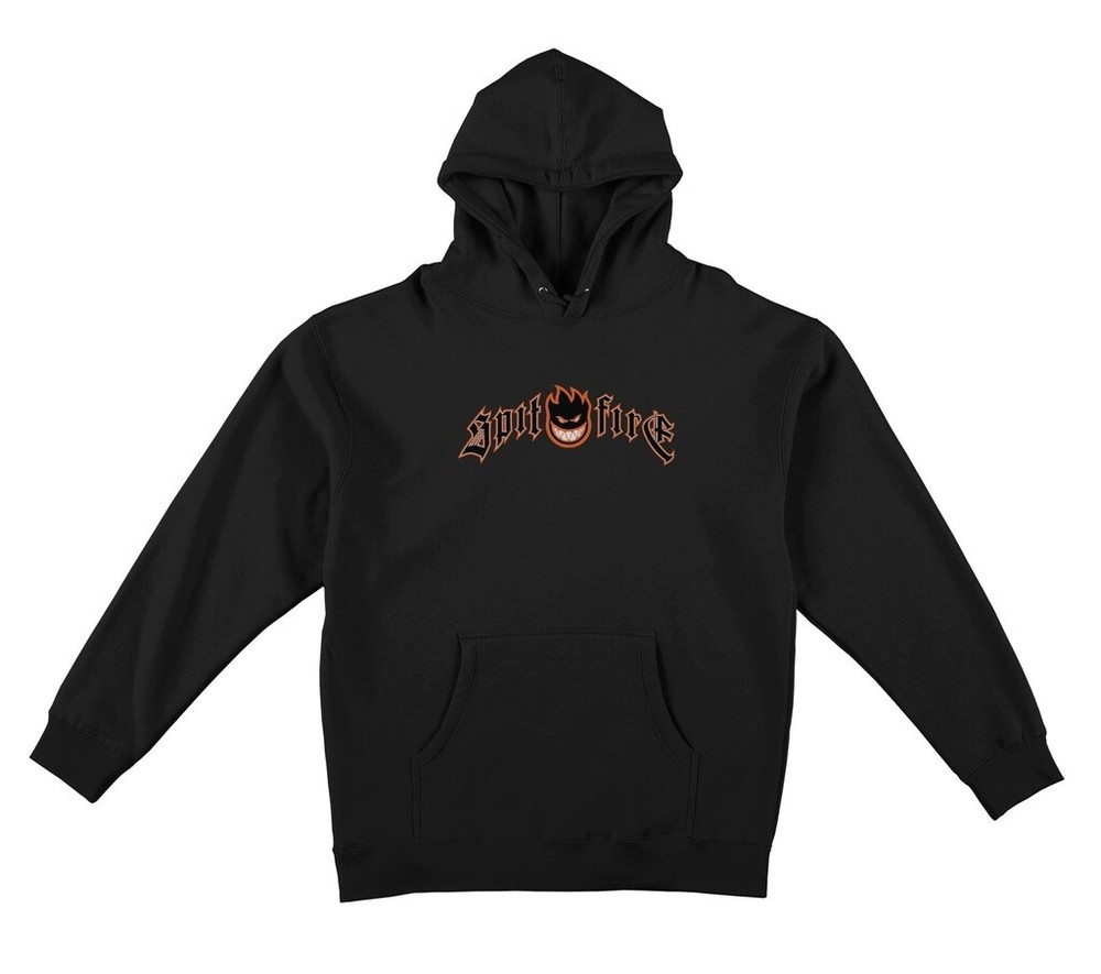 Spitfire Wheels Immortal Fire Black Hooded Sweatshirt