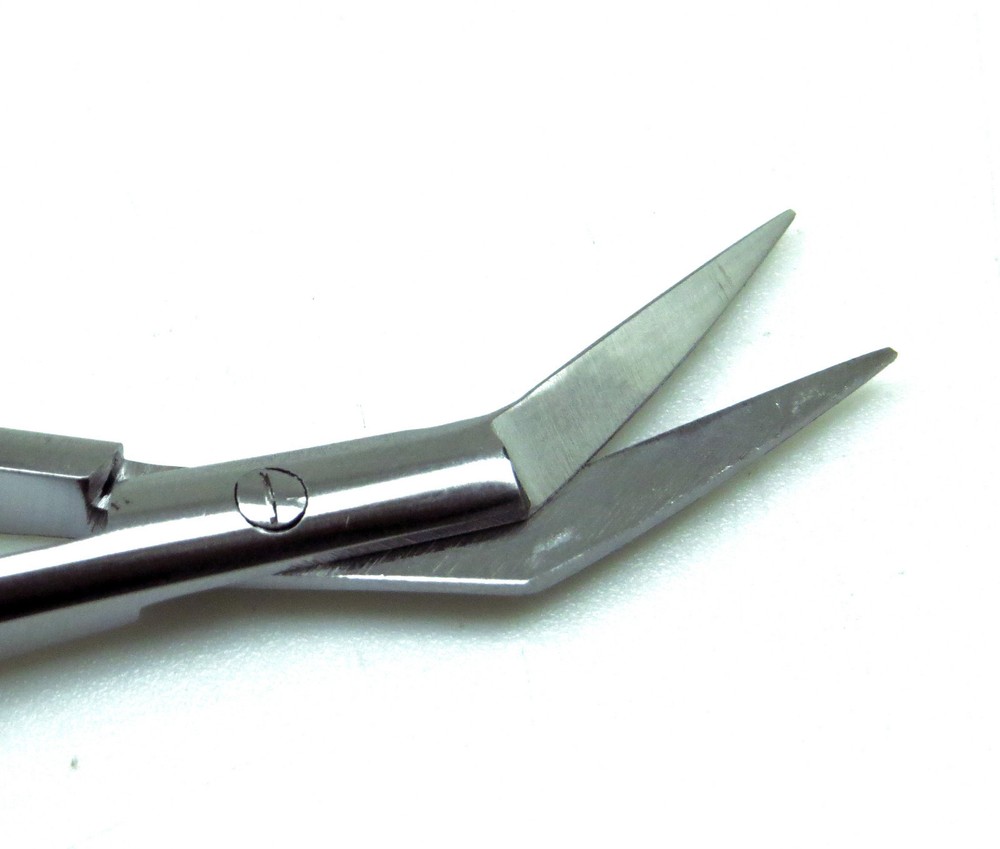 Castroviejo Angled Scissors Sharp/Sharp 4.75" Sqeeze Spring Micro Instruments