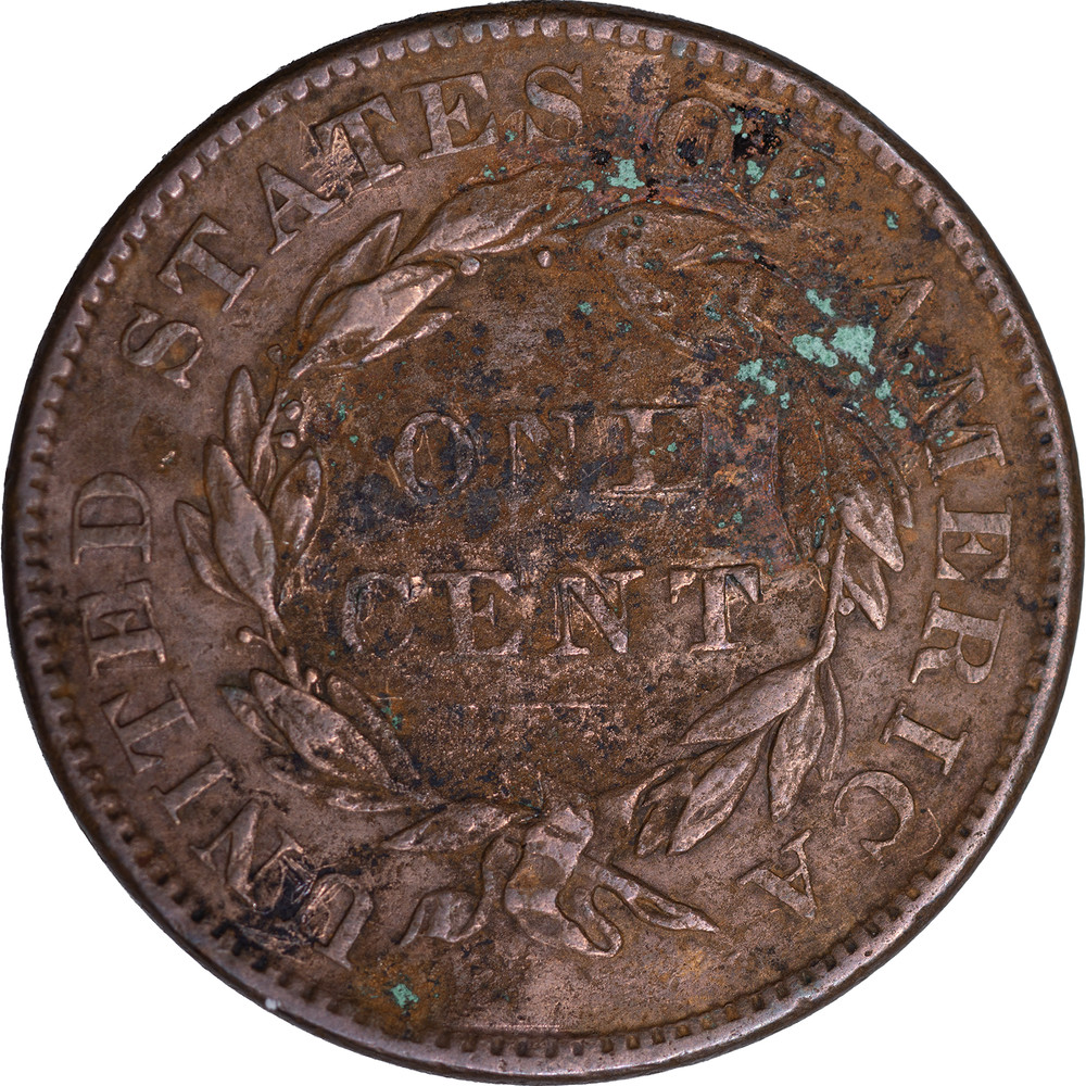1837 Med. Letters Large Cent ~ VF Detail