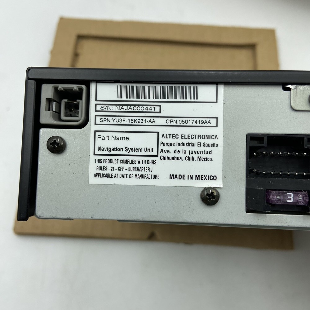 New OEM MOPAR 2000-2003 Navigation DVD Controller Service Part - PN 05017419AB