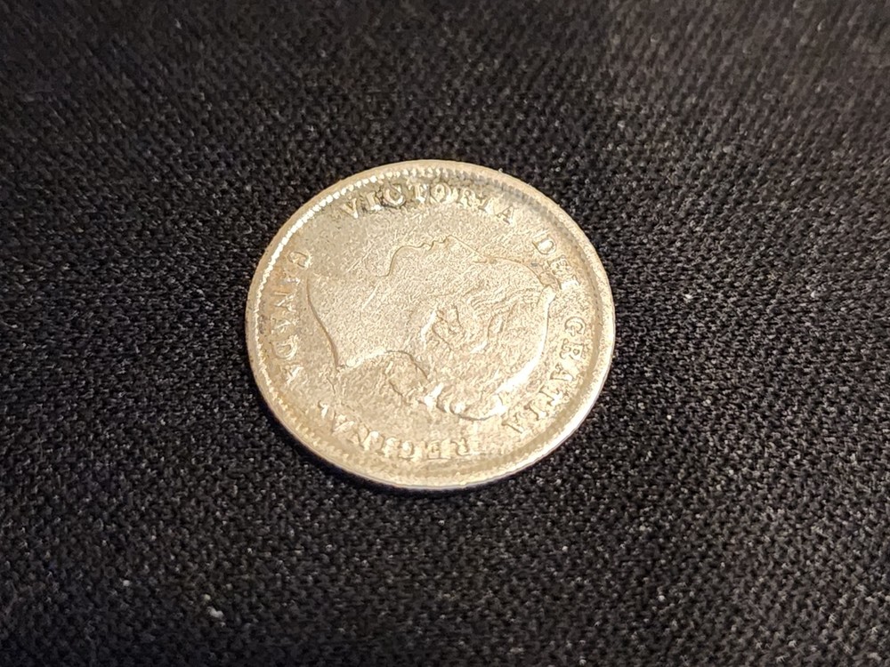1872H Canada 5 Cents Silver Coin
