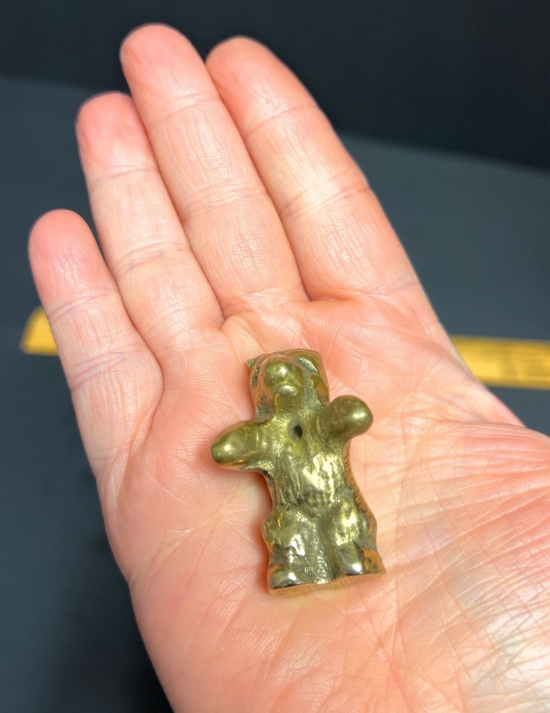 Vintage Small Brass Bear / Incense Holder