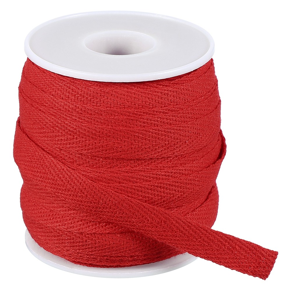 10mm x 66feet Inch Flat Drawstring Cord Drawstring Replacement, Red