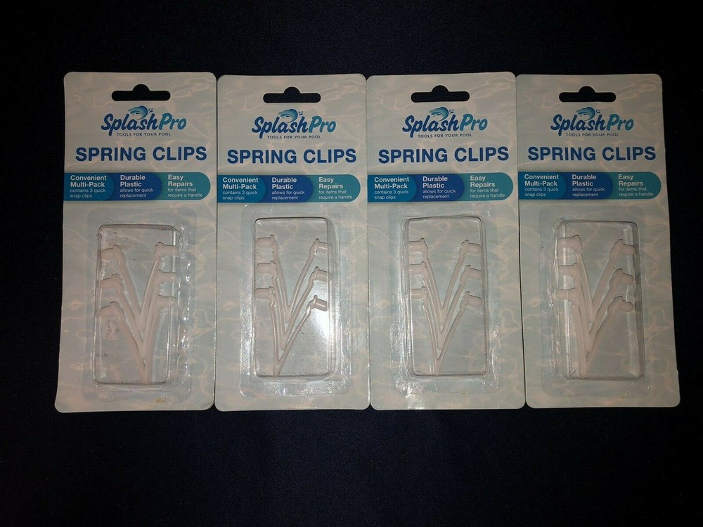12 Pool Master SplashPro Pool Adapter Spring Clips Fits Quick Change Handles
