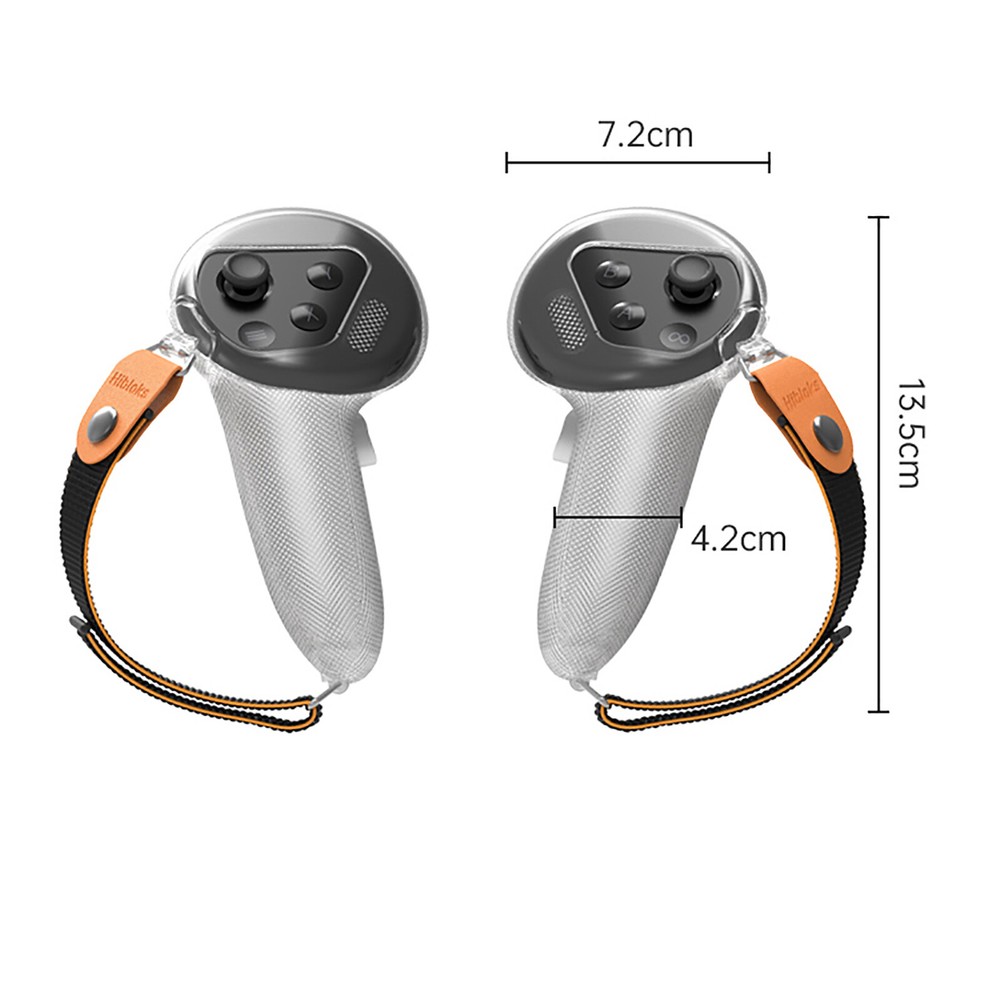 Silicone Protective Grip Sleeve with Strap for Quest 3 Controller VR Accessories