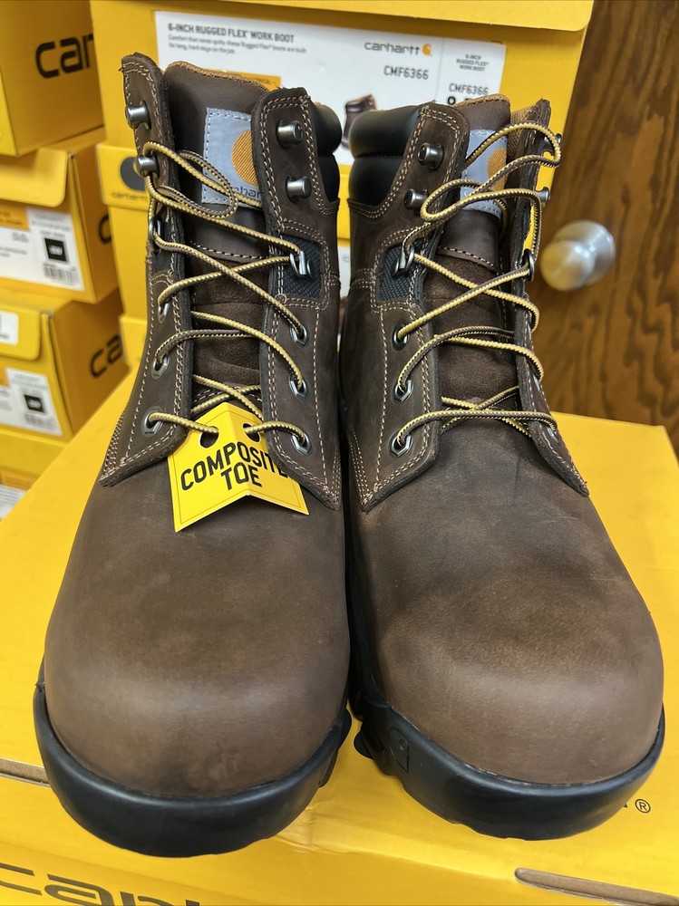 CHOOSE SIZE - Carhartt CMF6366  Men's Rugged Flex 6" Composite Toe Work Boot