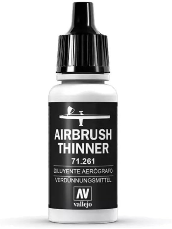 Water-Resistant Airbrush Thinner for Acrylics - 18ml with Quick Drying Formula