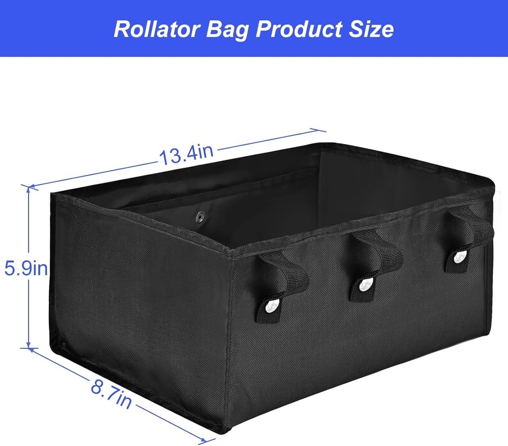 Under Seat Rollator Bag - Stylish Storage for Seniors' Essentials