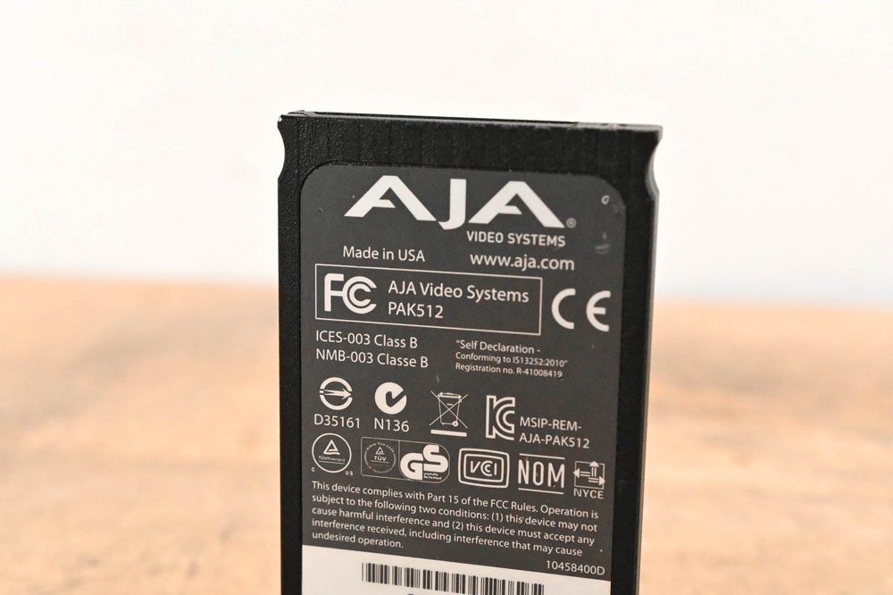 AJA PAK512 SSD Module for Ki Pro Systems CG01WEG