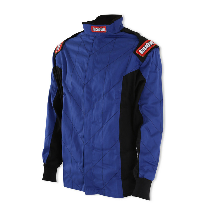 Racequip 131923RQP Single Layer Fire Suit Jacket - Blue, Medium