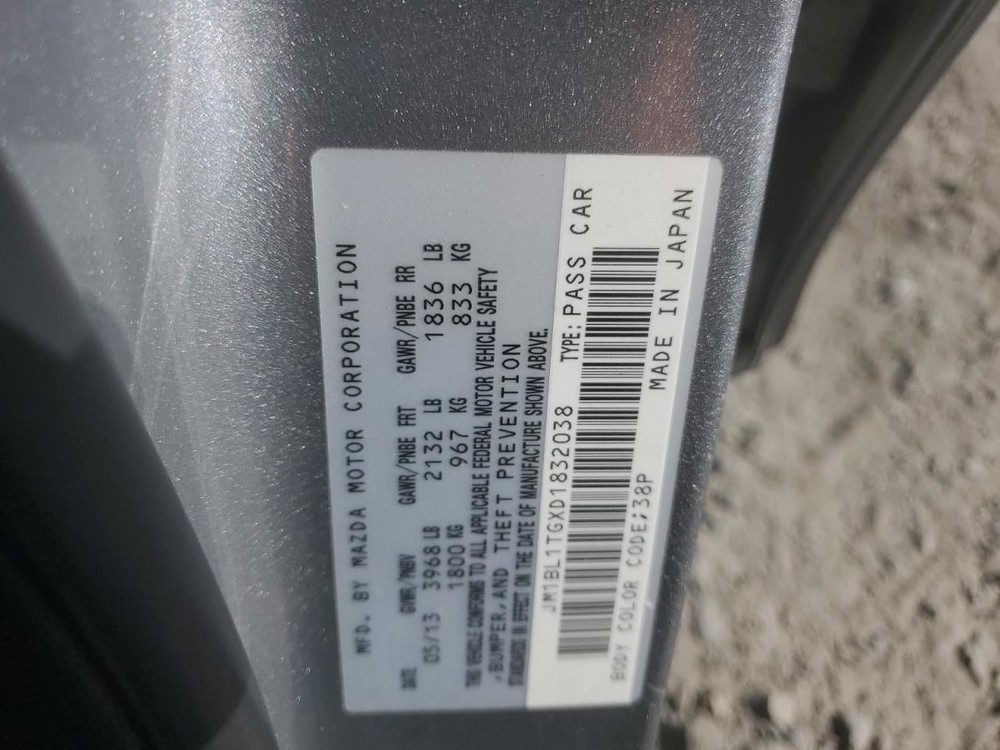 DASH WIRE HARNESS OEM 2013 MAZDA 3