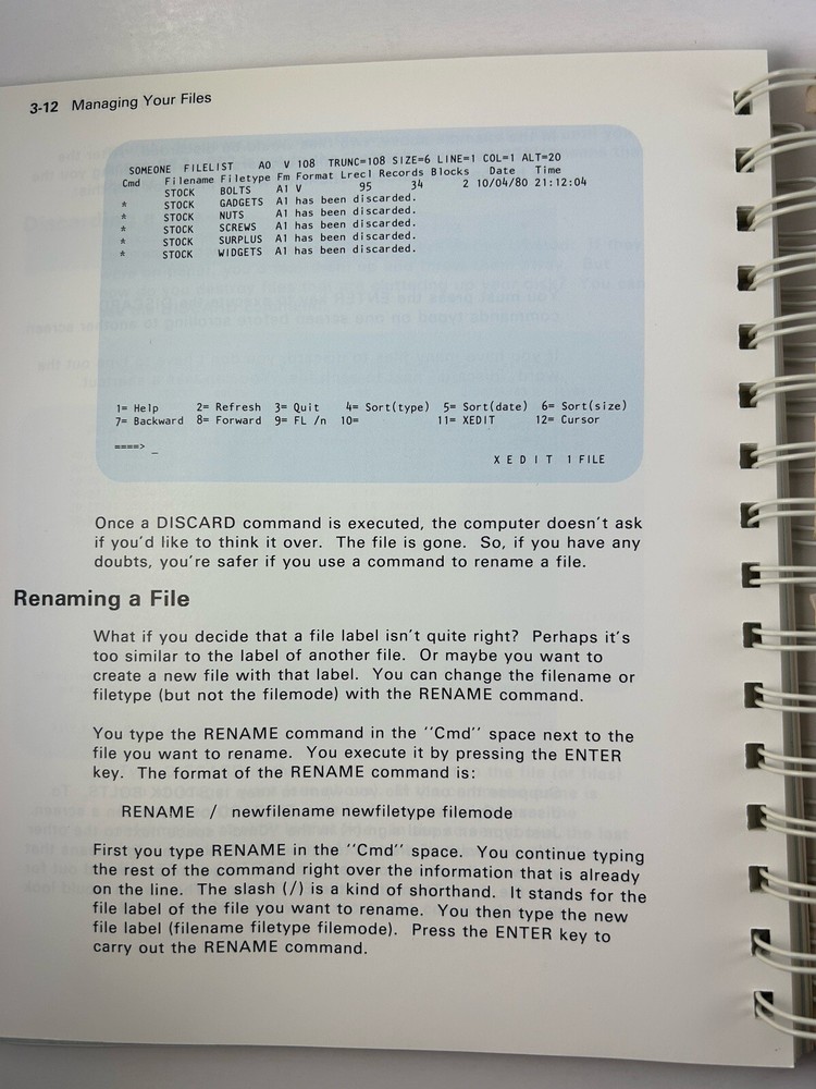 IBM VM/SYSTEM PRODUCT CMS PRIMER + SUMMARY OF COMMANDS 2ND ED RELEASE 3 1983