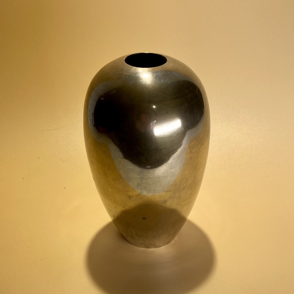 Small Vintage Mid Century Modern Brass Vase