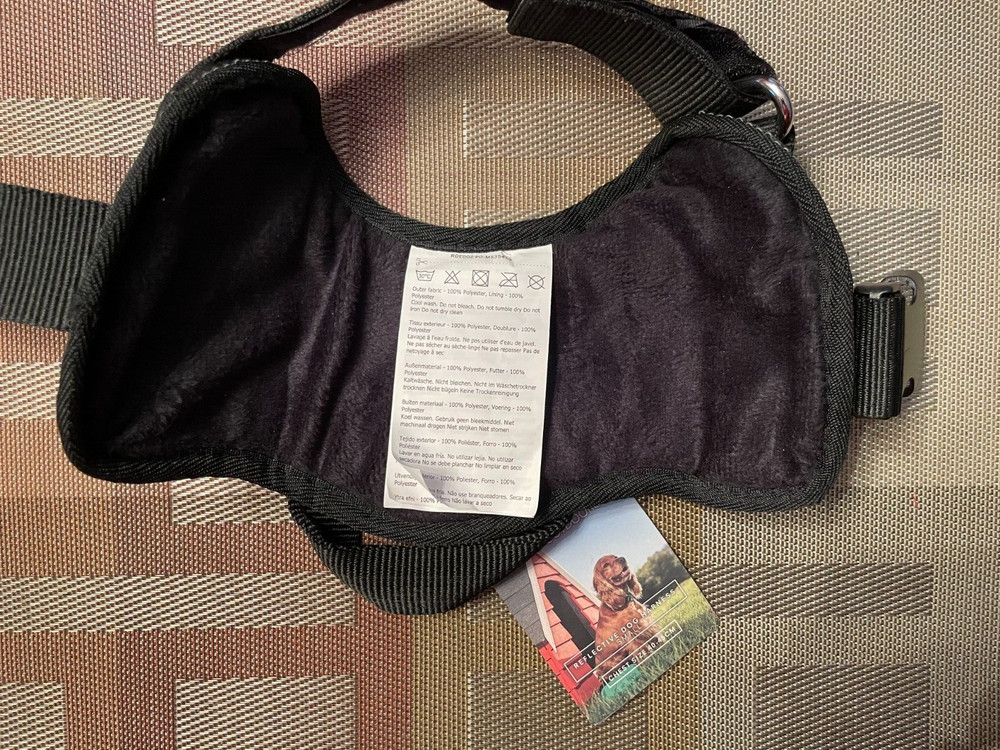 NWT Regatta Dog Harness NO PULL Reflective Padded Handle -Small- Black RDE002
