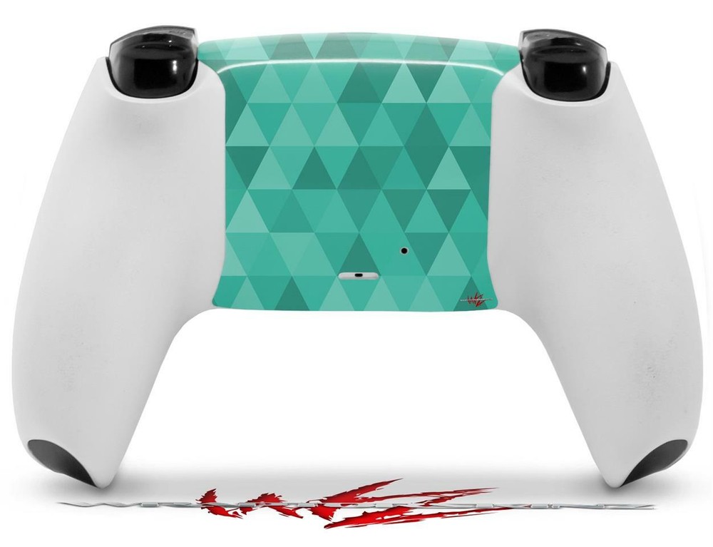 Skin Sony PS5 Controller Triangle Mosaic Seafoam Green