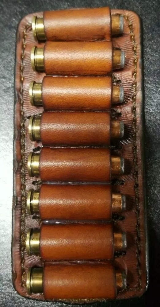 357 /38 Belt Clip  Ammo Loops. Leather