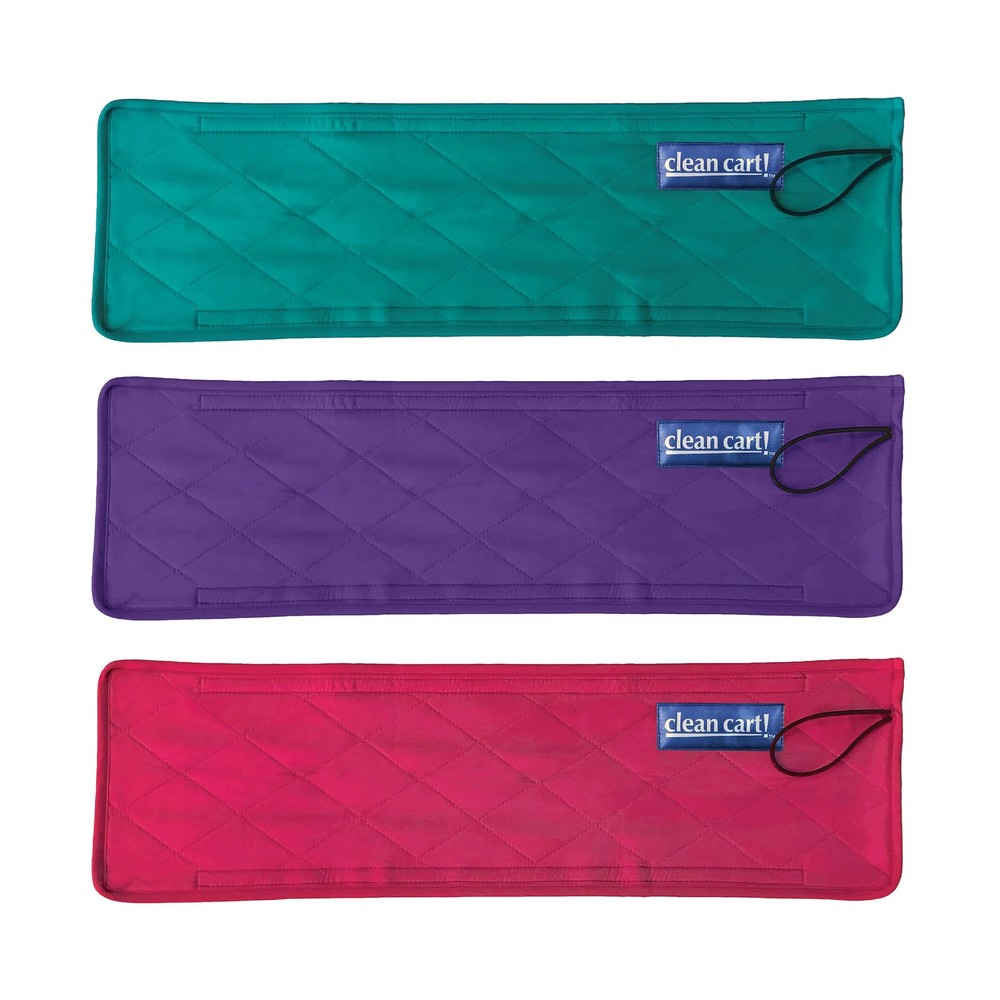Secure Shopping Cart Handle Cover, Bright Colors, 3-Pack
