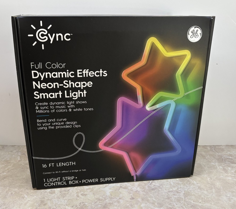 GE Cync Dynamic Effects Neon-Shape Smart Light 16 ft (3 pack)