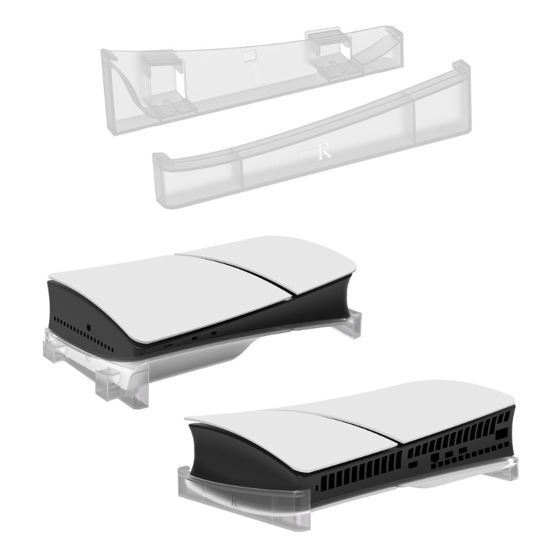 Clear ABS Stand Desktop Support Hold Clear Rack Lightweight for Game Consoles