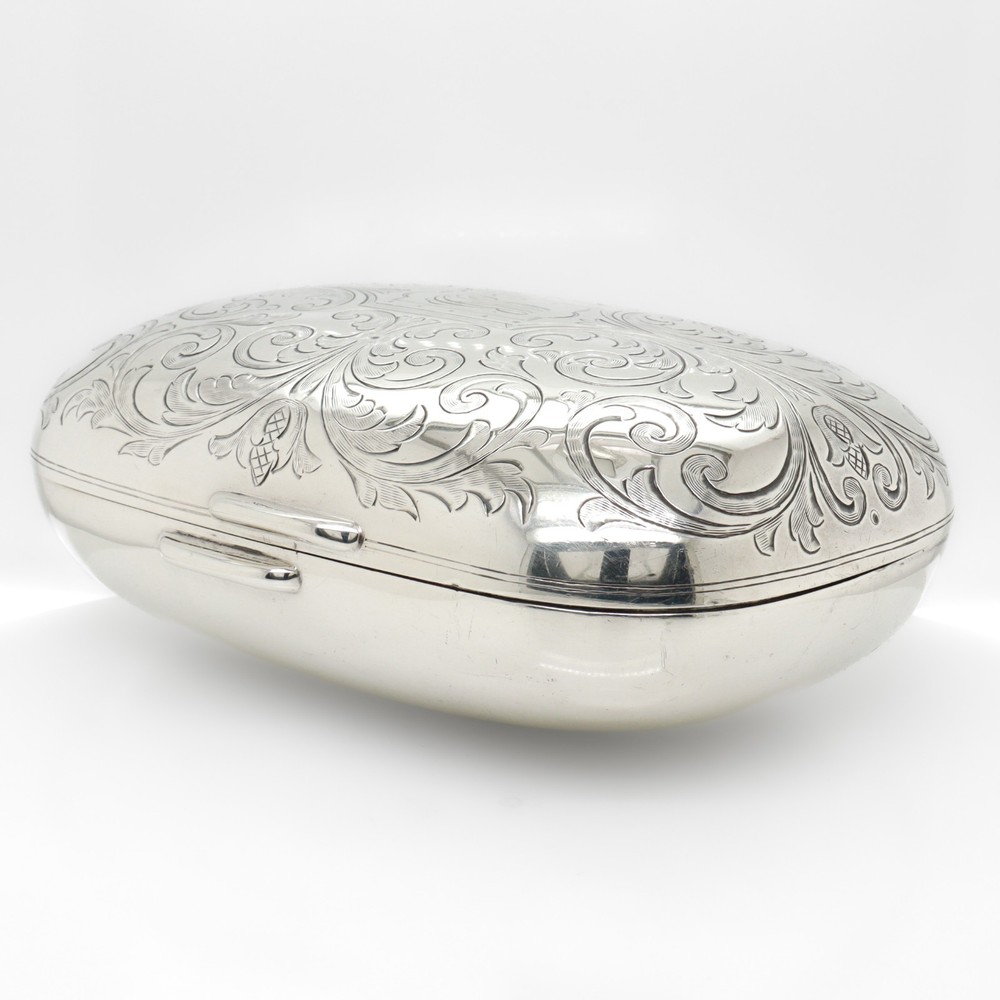 Antique Tiffany & Co. Sterling Silver Engraved & Monogrammed Soap Box.