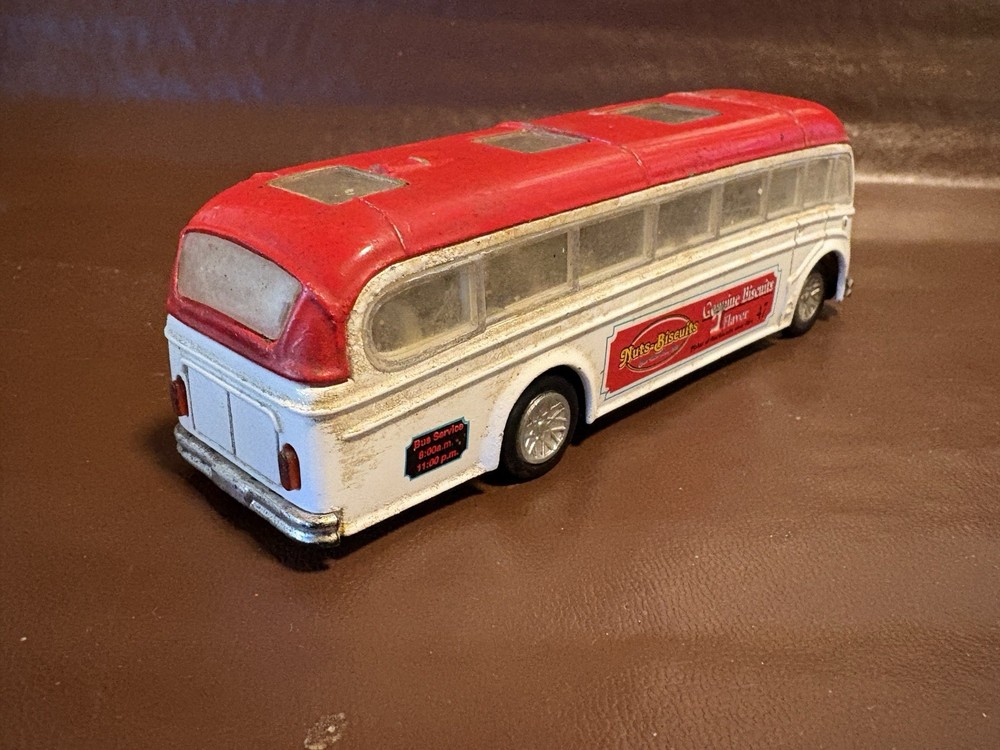 Sunnyside Toy Bus SS 5856 - Nuts-Biscuits - 1:64 5.5" Long - Pullback Action