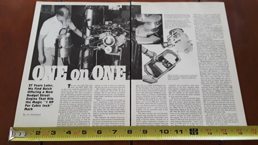 JIM RUGGLES  BUICK  V-6   ORIGINAL 1983 ARTICLE