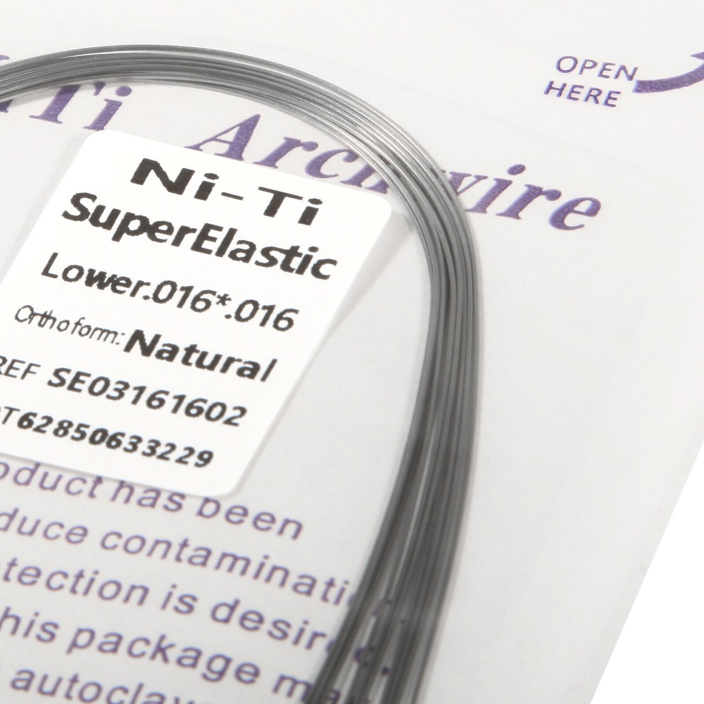 10pcs Orthodontic Arch Wire Super Niti Rectangular Nature Natural Form ns