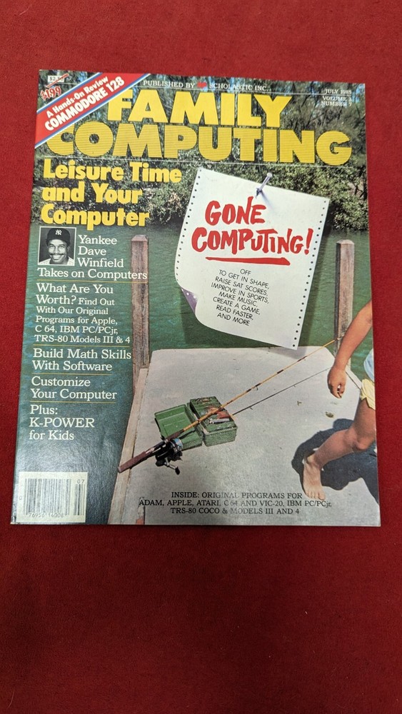 JULY 1985 Volume 3 #7 FAMILY COMPUTING computer magazine  Gone Computing