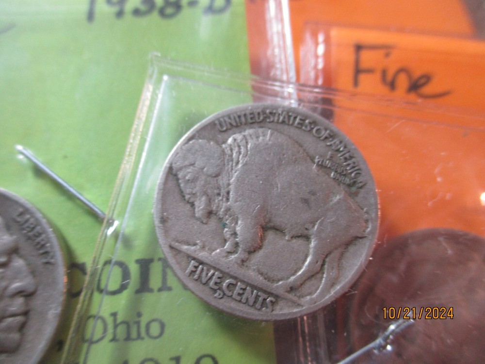 1938-D BUFFALO NICKEL FINE XX